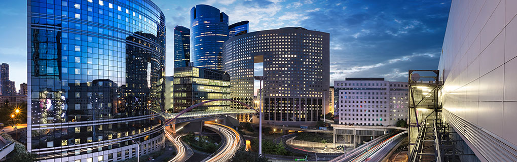 Busy Highway and Business Centers - Lead Image for Office Buildings Page
