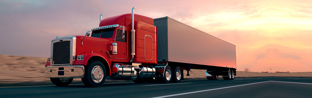 Cargo Truck Cruising Highway - Lead Image for Trucking Page