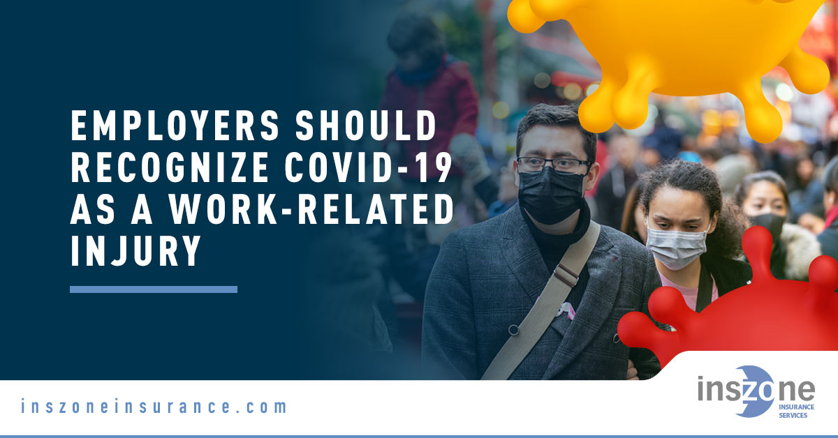 People Wearing Facemasks - Banner Image for [INFOGRAPHIC] Employers Should Recognize COVID-19 as a Work-Related Injury Blog
