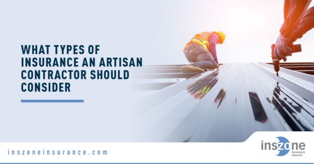 Roofers Working - Banner Image for What Types of Insurance An Artisan Contractor Should Consider Blog