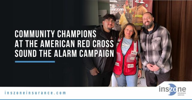 Community Champions: Patty Cicogni, Andrew Brito, and Jonathan Hernandez at the American Red Cross Sound the Alarm Campaign