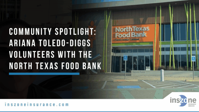 Ariana Toledo-Diggs Volunteers with the North Texas Food Bank