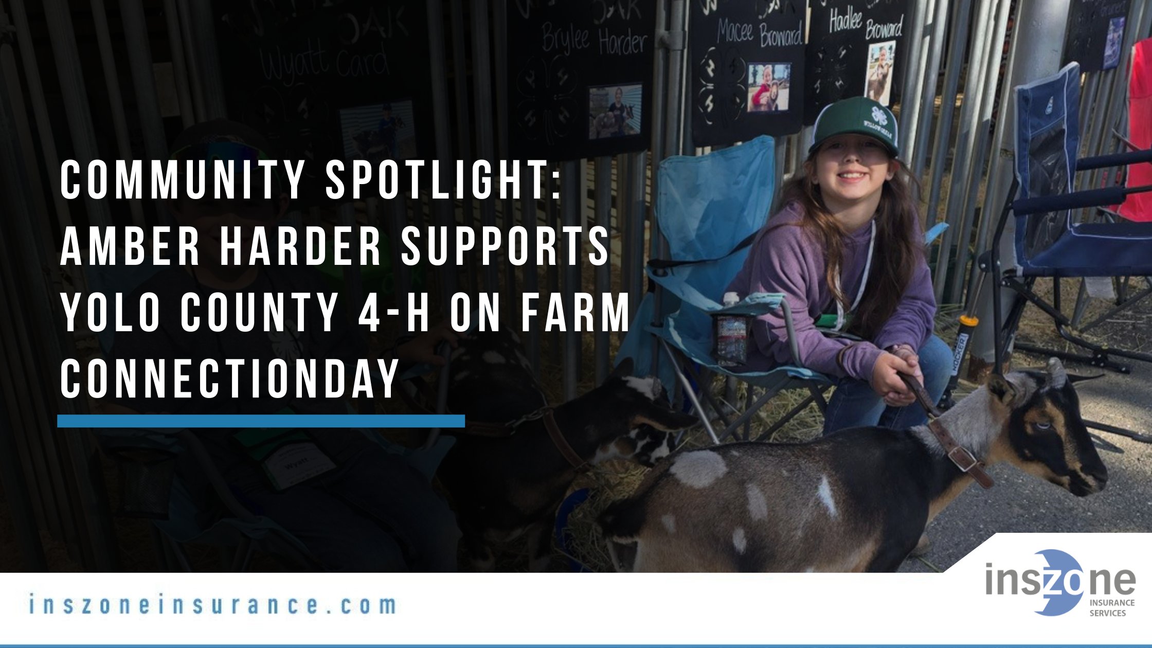 Community Spotlight Amber Harder Supports Yolo County 4-H on Farm ConnectionDay
