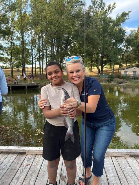 Community Spotlight Brandi Bettis Volunteers at the Hot Springs Board of Realtors Kids Fishing Event